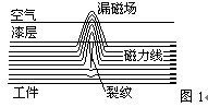 磁粉探傷裂紋顯示圖