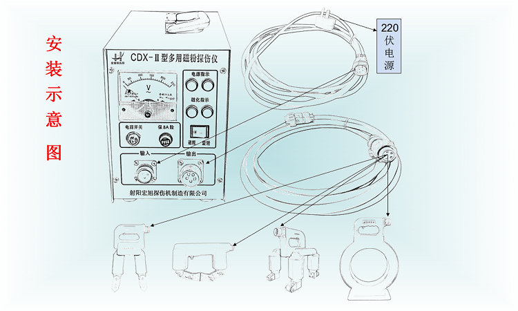 CDX-2型交流多用成人午夜网安裝圖示